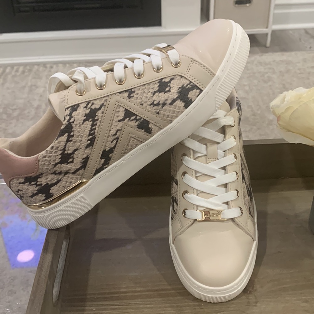 Aldo snake print sneakers